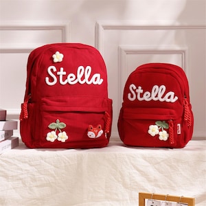 Handmade Custom Kid Backpack · Back to School Gifts · First Day of School · Personalized School Bag for Kids and Toddlers · Daycare Bag