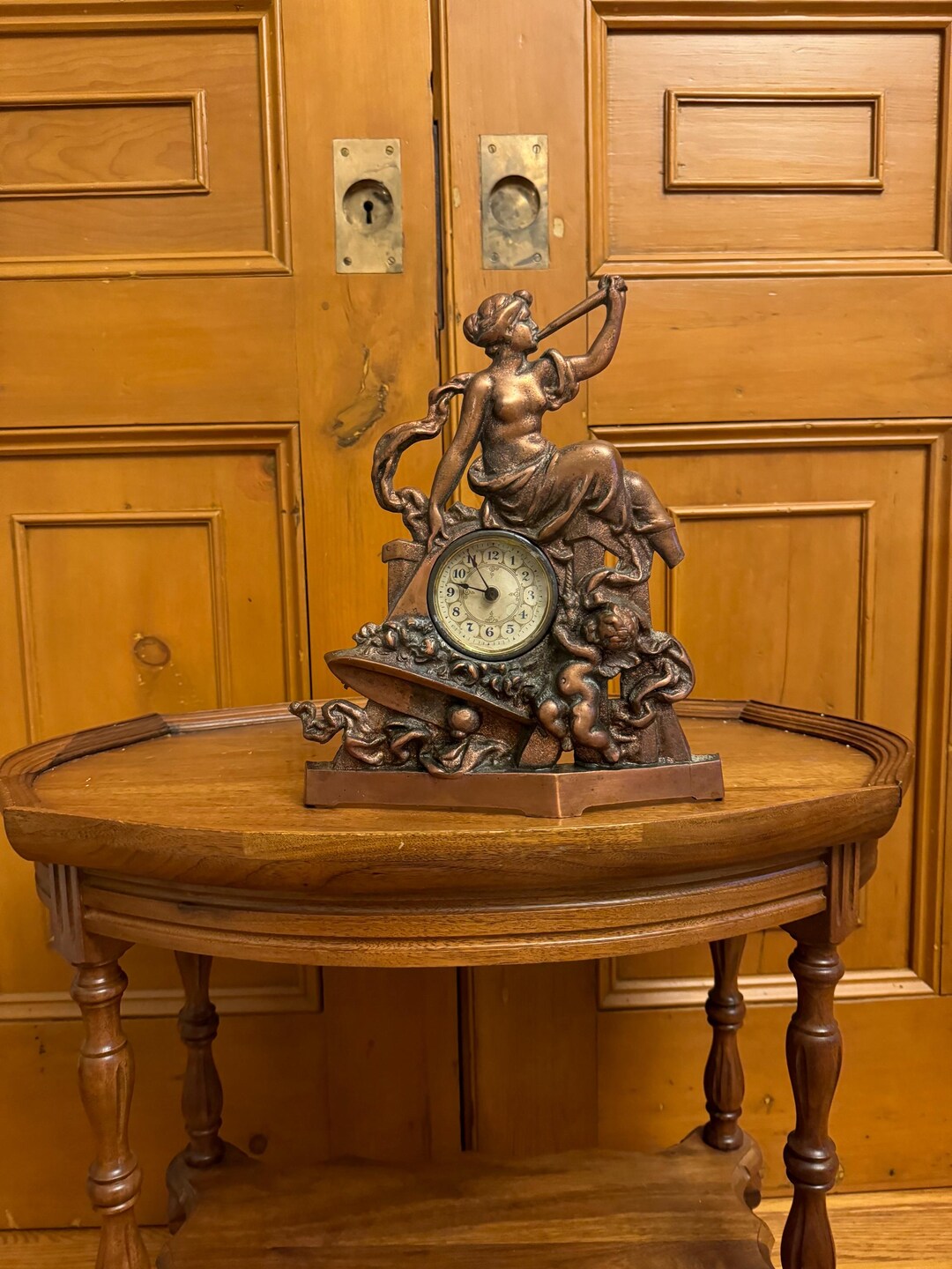 Antique Circa 1885 Figural Mantle Clock With Cherubs and Harold - Etsy