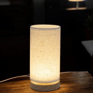 Lámpara de mesa de estilo japonés Akari Wabi-sabi Yong, lámpara de mesa con forma de linterna, para sala de estar, dormitorio, mesita de noche, decoración artística creativa