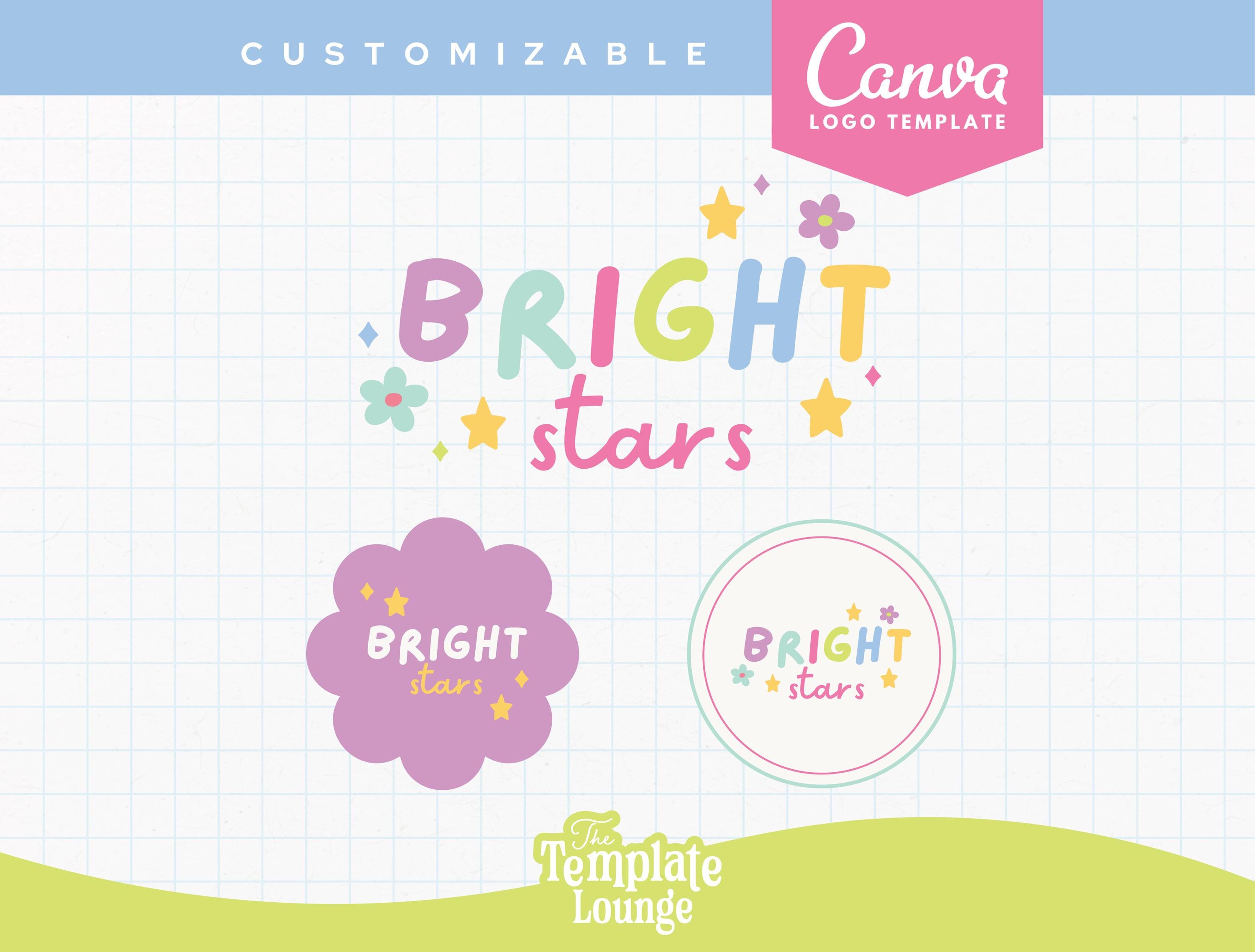Editable Logo Canva Template | Customizable Business Logo Kit | Logo