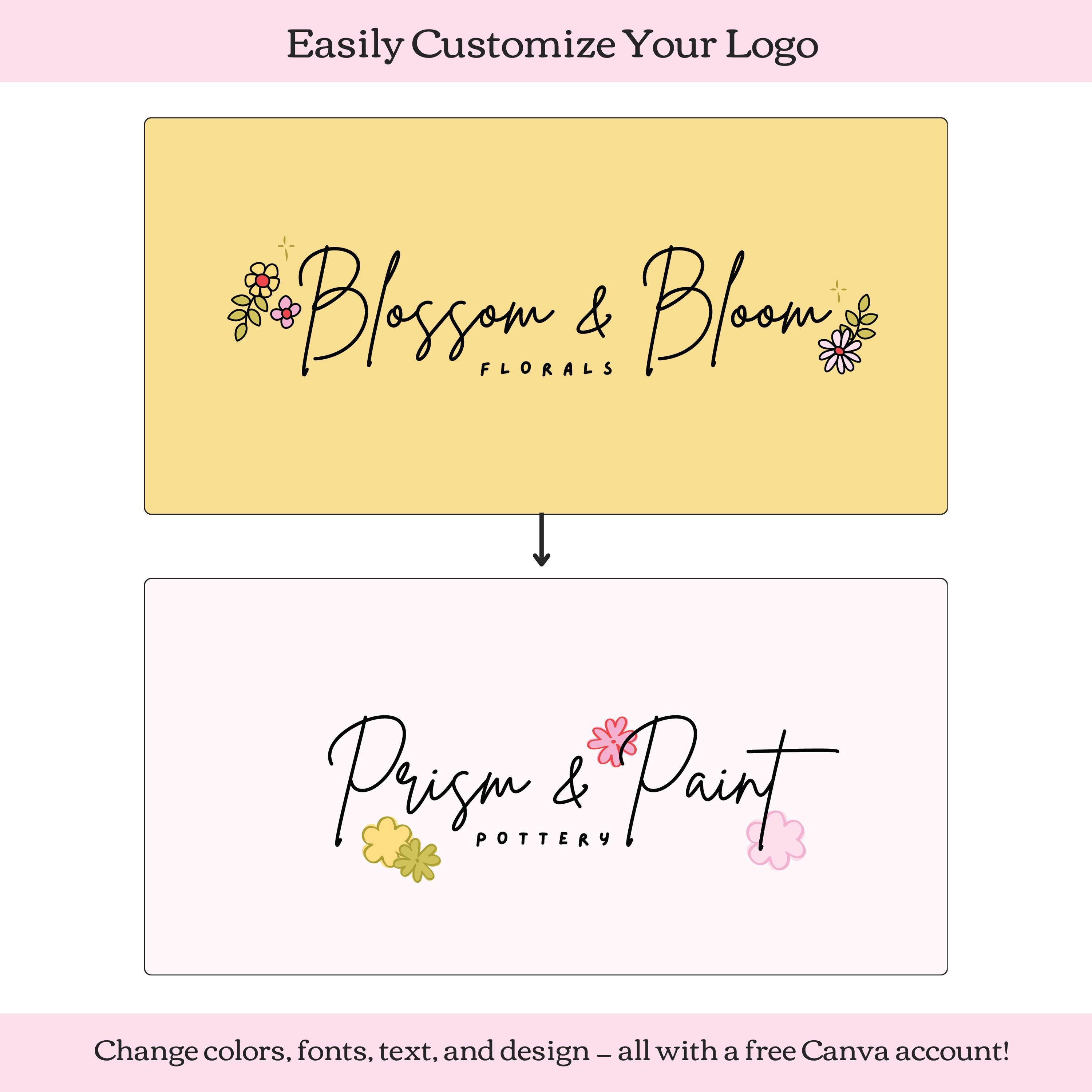 Editable Logo and Branding Canva Template | Customizable Business ...