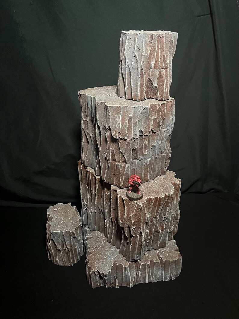 Warhammer 40k Compatible Wargaming Terrain Set of Modular Hills Rocks ...