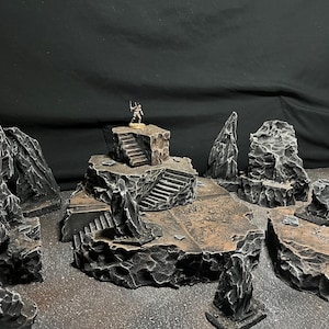 Wargaming Terrain Large Set Of Rock Hills Scatter Terrain