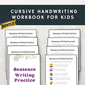 Cursive Handwriting Practice: 80+ Page Workbook (US PDF)