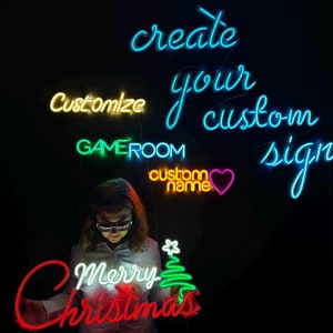 Placa de metal neon personalizada, placa de nome neon, placa de neon, placa de neon personalizada, decoração de neon de metal, decoração de casamento, letras de metal neon, arte neon
