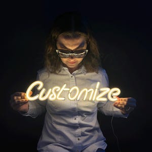 Letrero de neón personalizado, letrero de neón, letrero de metal de neón, arte de neón personalizado, luz de neón personalizada,