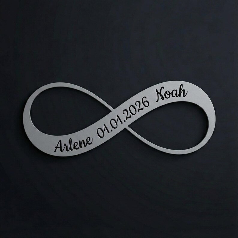 Personalized Infinity Symbol Metal Wall Art – Custom Couple Names ...