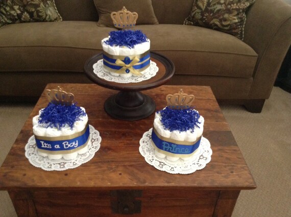 Little Prince Royal Baby Shower Diaper Cakes Centerpieces Etsy Little Prince Royal Baby Shower Diaper Cakes Centerpieces Etsy