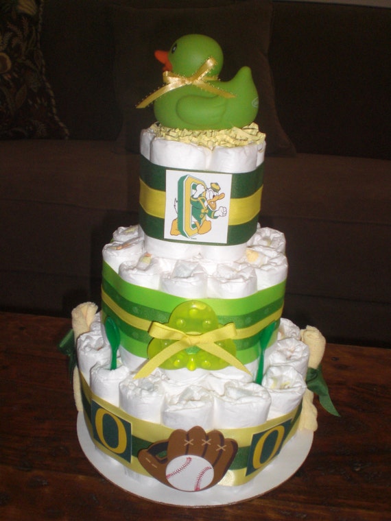 hockey diaper cake