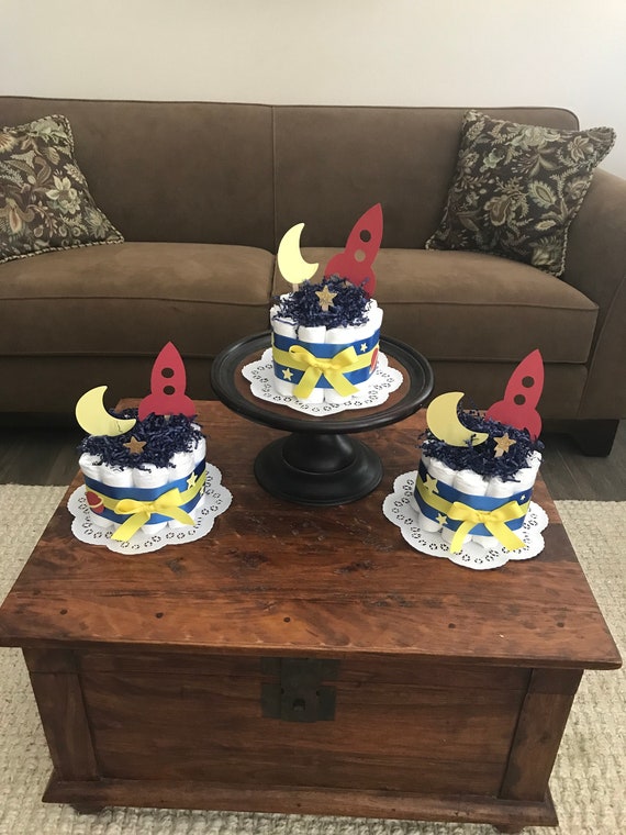 rocket diaper cake