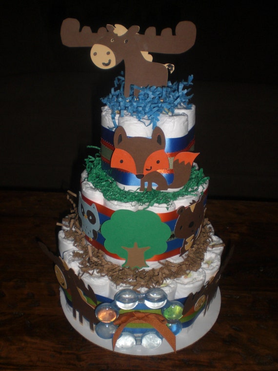 moose diaper cake