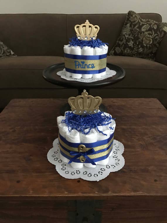baby shower diaper cake centerpieces