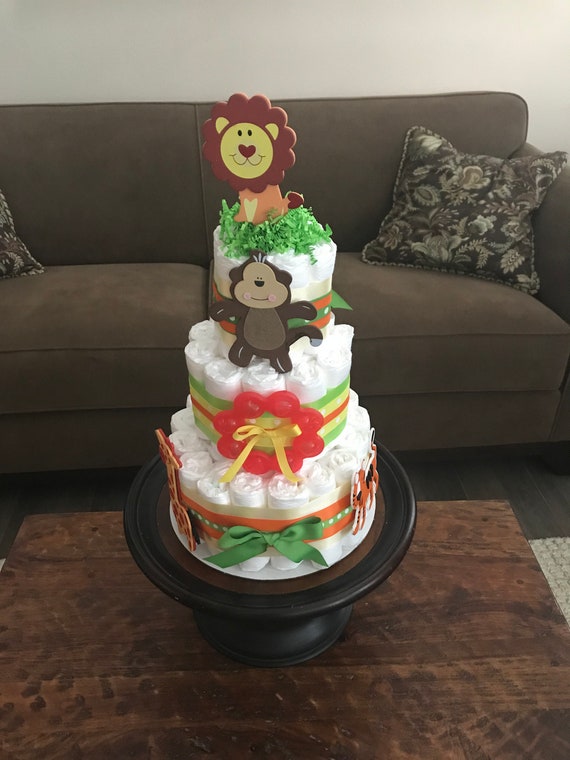 sloth diaper cake
