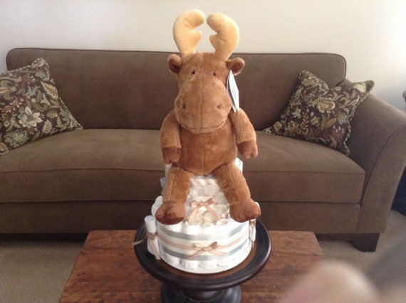 moose diaper cake