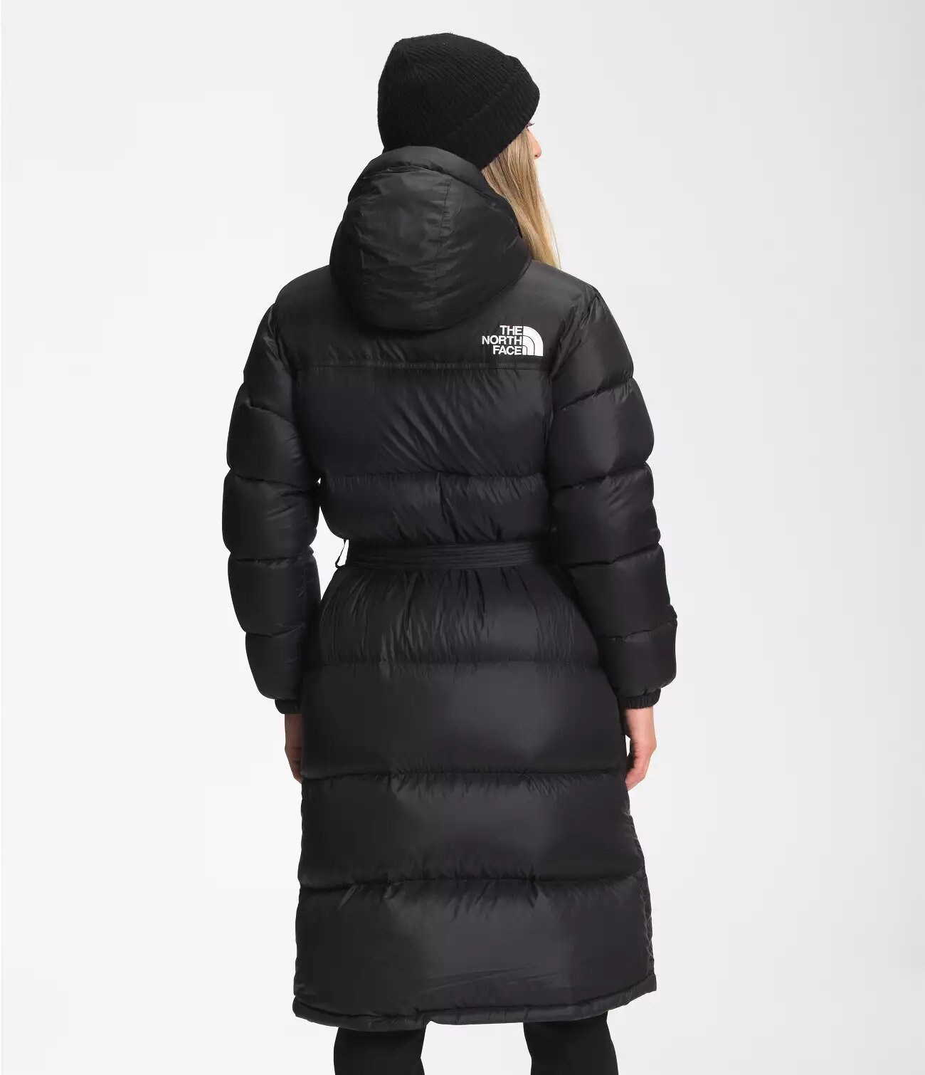 The North Face Nuptse Belted Long Parka Black Women's Size
