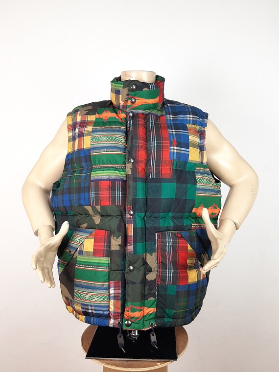 Polo patchwork vest best sale