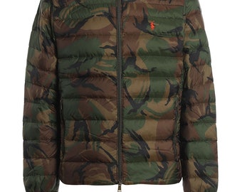 Polo camo puffer jacket clearance