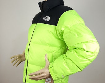 The North Face 1996 Retro Nuptse Jacket Safety Green Men's Size
