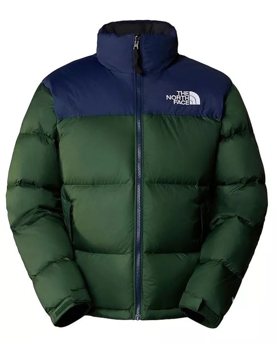 The North Face 1996 Retro Nuptse Jacket Green Blue Men s Size L Insulated Coat Etsy Ireland