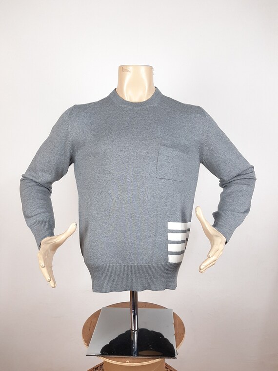 Thom Browne 4-bar Sweater Grey Men