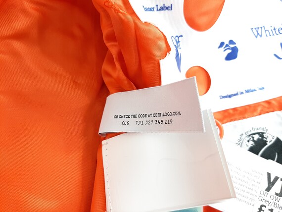 Off-White Patchwork Varsity Jacket Gray Men's Siz… - image 10