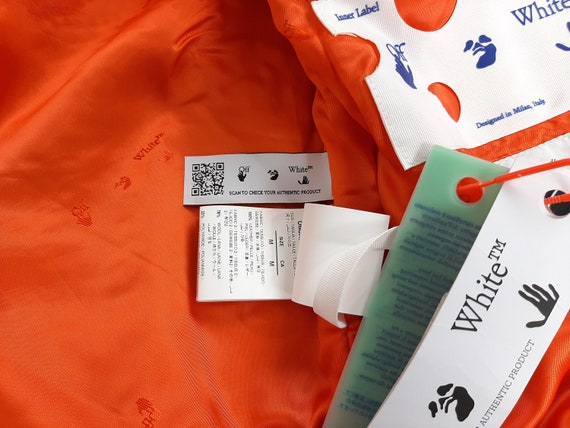 Off-White Patchwork Varsity Jacket Gray Men's Siz… - image 9