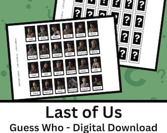 The Last Of Us Guess Who - Digital Download - Board Game Inserts