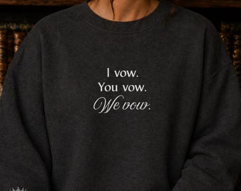 We Vow, The Ritual Sweatshirt, LORDS Series Crewneck, Shantel Tessier Shirt, Smut Merchandise, Dark Romance Book, Unisex Book Lover Hoodie