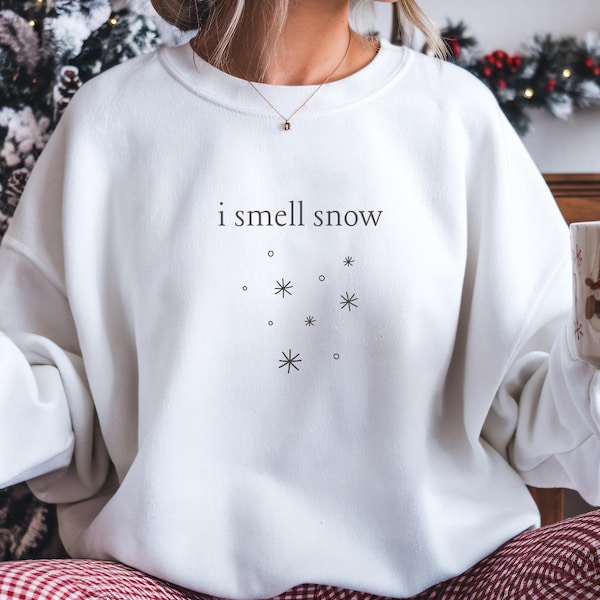 I Smell Snow, Gilmore Girls Sweatshirt, Stars Hollow Crewneck, Lorelei Gilmore Shirt, Gilmore Girl Quotes Sweater, Christmas Gift for Her