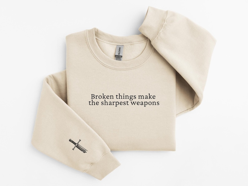 Broken Things, When The Moon Hatched Sweatshirt, Sarah A. Parker Shirt, Romantasy Merch, Fantasy Book Lover Crewneck, Gift for Her image 3