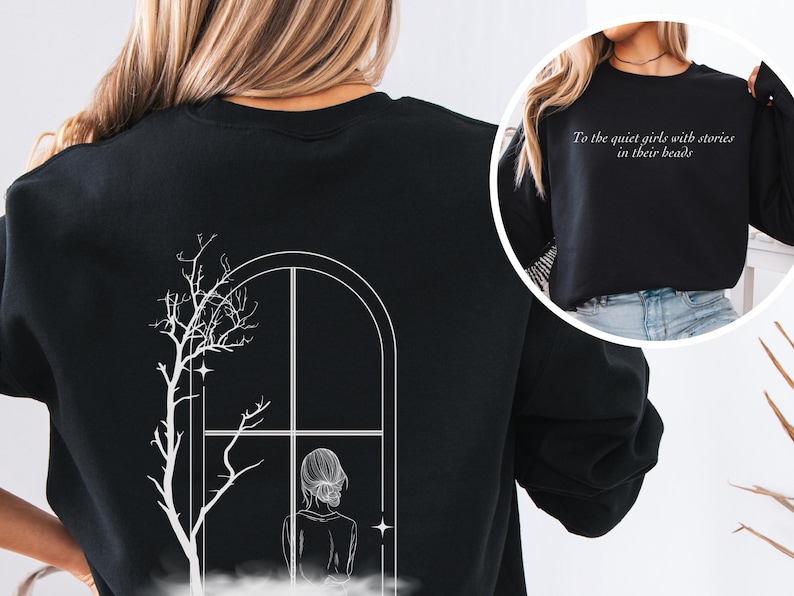 One Dark Window Sweatshirt, Rachel Gillig Merch, Fantasy Bookish Shirt, Dark Romance Merchandise, Unisex Book Lover Crewneck, Booktok Gift image 3