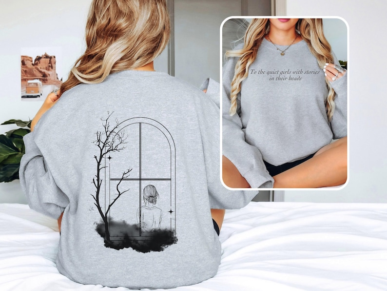 One Dark Window Sweatshirt, Rachel Gillig Merch, Fantasy Bookish Shirt, Dark Romance Merchandise, Unisex Book Lover Crewneck, Booktok Gift image 1