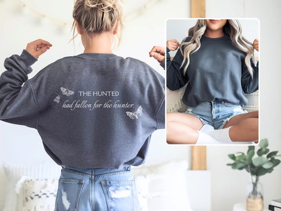 Heartless Hunter Sweatshirt, Kristen Ciccarelli Shirt, Gideon Hoodie, Crimson Moth Series Sweater, Smut Merch, Romantasy Book Lover Crewneck