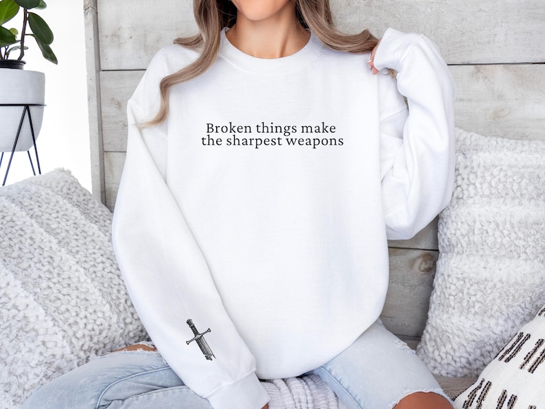 Broken Things, When The Moon Hatched Sweatshirt, Sarah A. Parker Shirt, Romantasy Merch, Fantasy Book Lover Crewneck, Gift for Her image 1