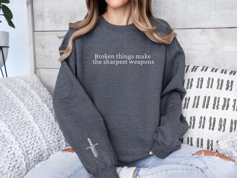 Broken Things, When The Moon Hatched Sweatshirt, Sarah A. Parker Shirt, Romantasy Merch, Fantasy Book Lover Crewneck, Gift for Her image 2