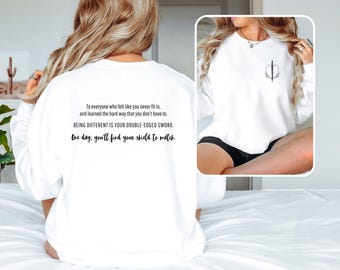 Your Shield Quote Sweatshirt, Gothikana Merch, RuNyx Dedication Crewneck, Gothic Romance Hoodie, Dark Academia Book, Moody Bookish Gift