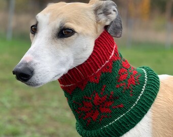 Swedish Star Pattern Cowl / Snood per cani e levrieri / Levrieri