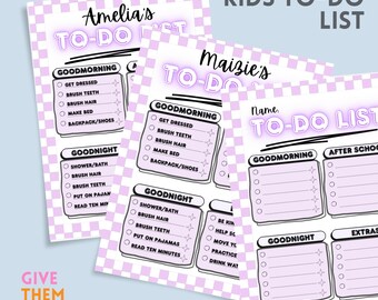 Tabla de rutina diaria para niños