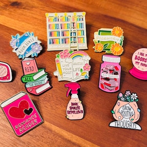 Bookish Theme Pins
