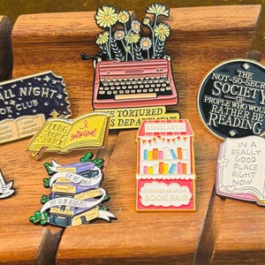 Bookish Theme Pins