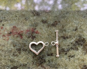 Heart Toggle Sterling Silver