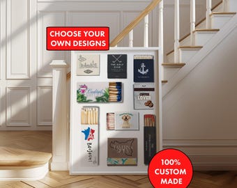 Custom Matchbook Art Print, Personalized Anniversary Gift (Digital Download)