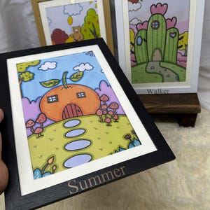 Customized Kids Artwork Frame: Children&#39;s Art Display & Storage