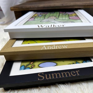 Maßgeschneiderte Kinder Kunstwerk Rahmen, Kinder Kunstwerk Rahmen, Geburtstagsgeschenke für Kinder, Kinder Kunstwerk Archiv, Kinder Gemälde Lagerung, Wand Kunst Galerie