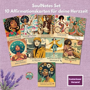10 Affirmationskarten für Frauen Geschenk| Mutmachkarten für den Alltag |Herzzeit Karten für mehr Achtsamkeit |Selfcare Geschenkset Frauen