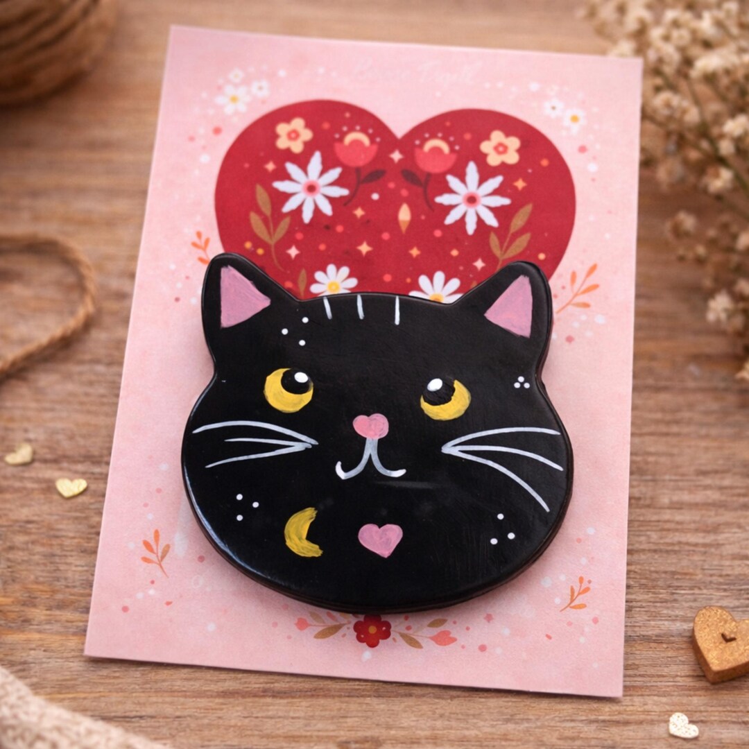 Handmade Cat Magnet – Cat Fridge Magnet – Gift for Cat Lovers - Etsy