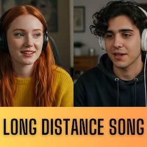 Long Distanz Beziehungs Lied | Personalisierte Liebe über Meilensteine | Benutzerdefinierte Texte und Musik | Liebeslied | Einzigartiges Geschenk