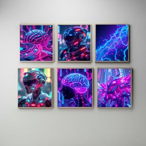 Cyberpunk Art Collection | 30 Neon Cityscape Prints | Dystopian Decor | Futuristic Digital Downloads | Tech Noir Sci-Fi | High-Tech Wall Art