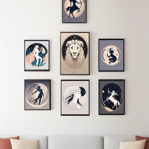 Zodiac Art Collection | 35 Celestial Prints | Astrological Decor | Digital Download | Constellations | Cosmic Wall Art | Starry Aesthetic