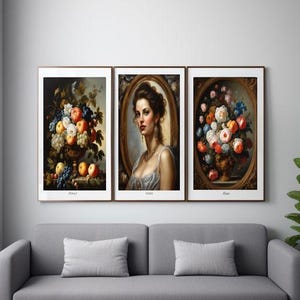 Baroque Art Collection | 15 Classical Style Prints | Grandiose Decor | Digital Downloads | 15 Dramatic Illustrations | Renaissance Wall Art